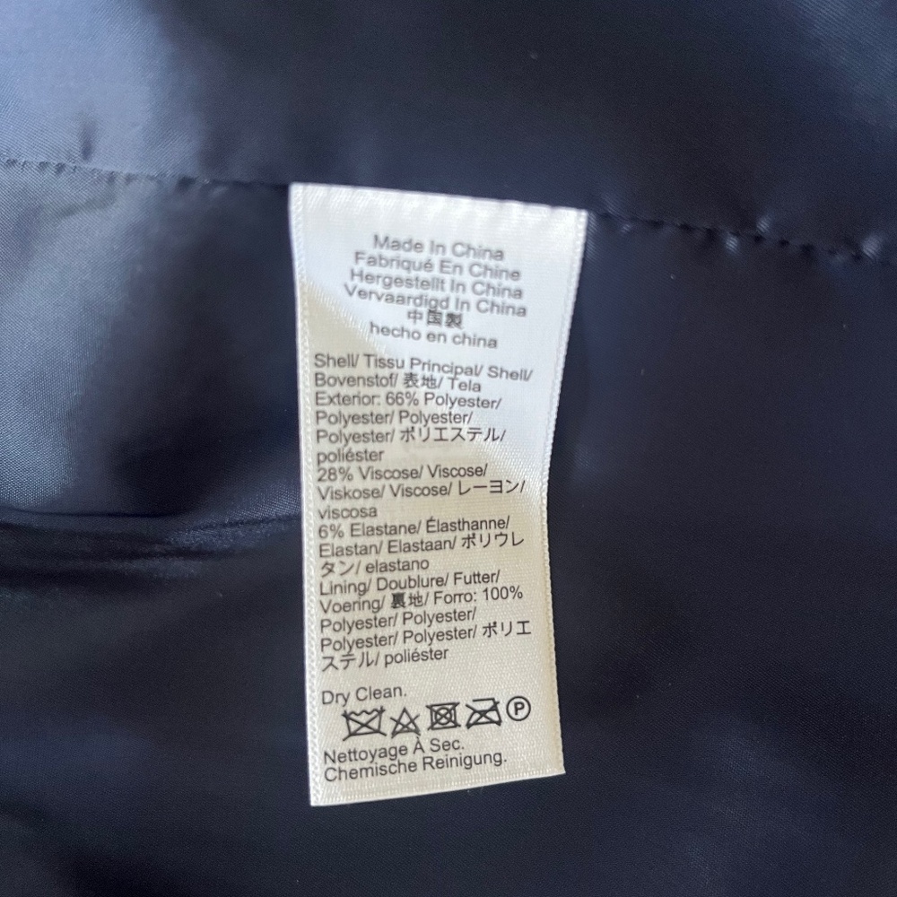 J. Crew navy double breasted blazer in four-season stretch NWT - Picture 5 of 6
